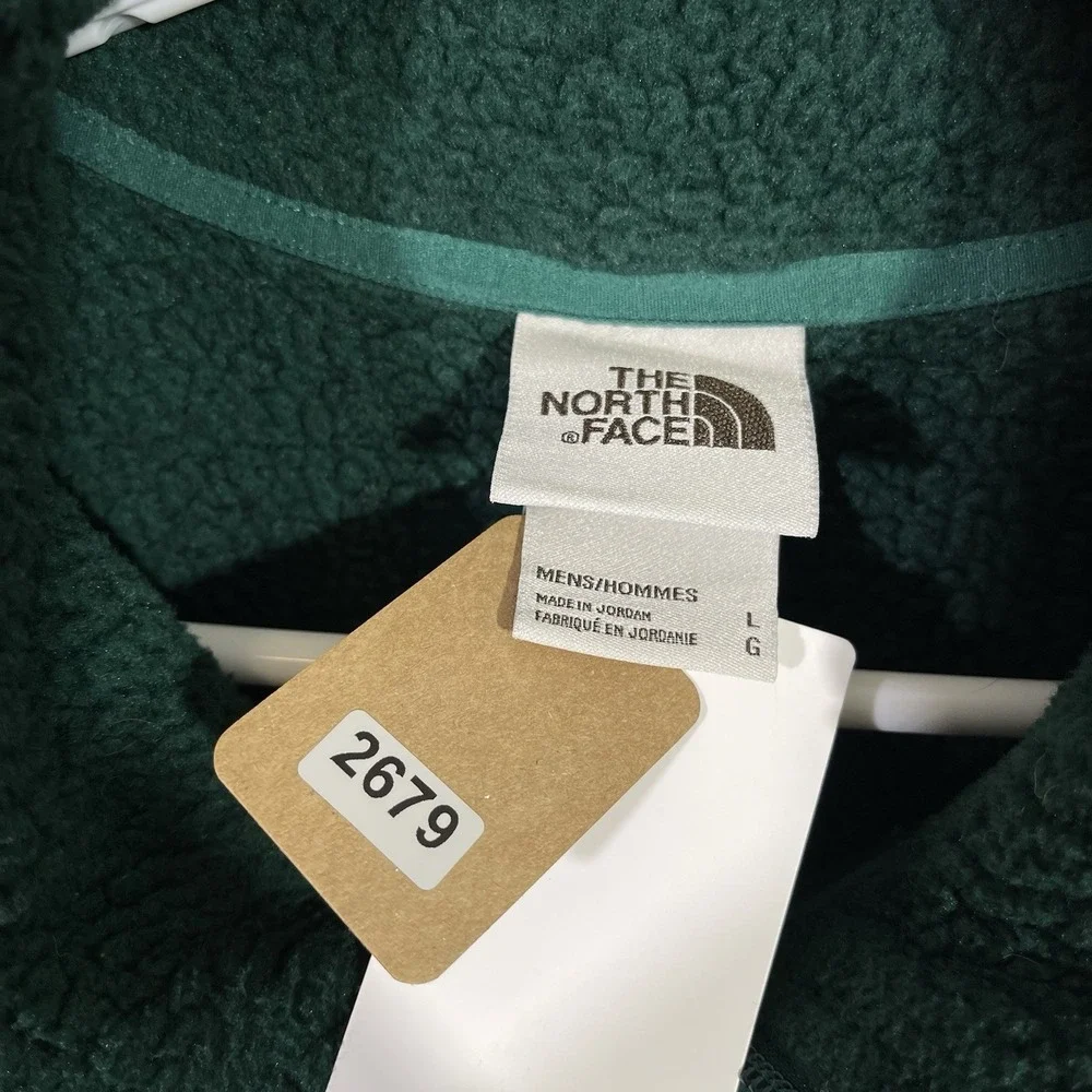THE NORTH FACE GORDON LYONS QUARTER ZIP PULLOVER EVERGREEN
